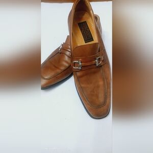 Mercanti fiorentini  men's loafers shoes size 8 5 M leather made in Italy
